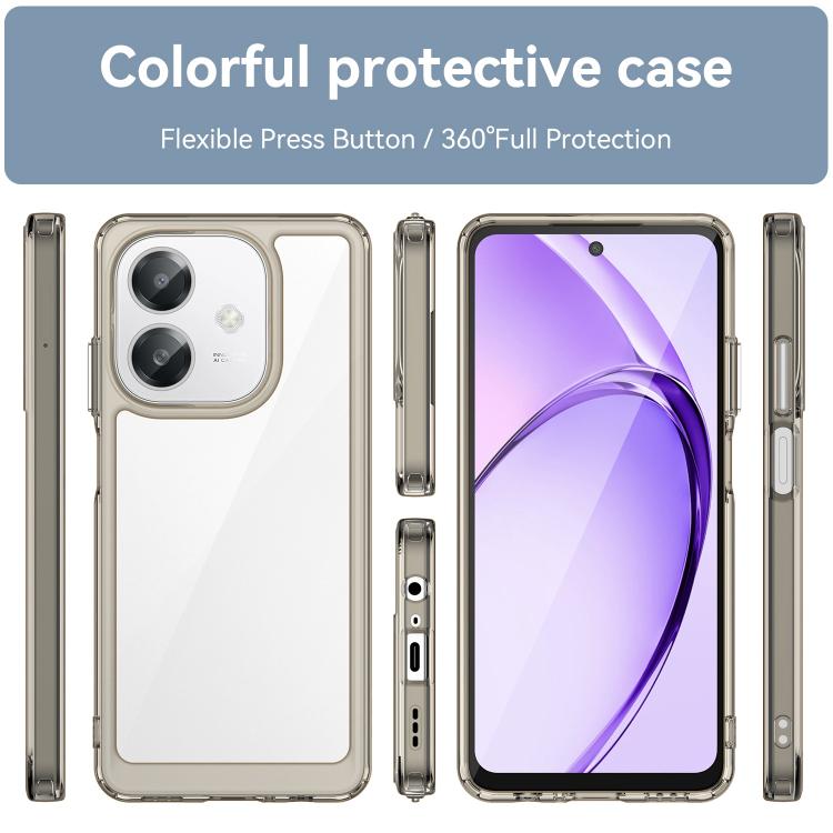 For OPPO A3 5G Global Colorful Series Acrylic Hybrid TPU Phone Case