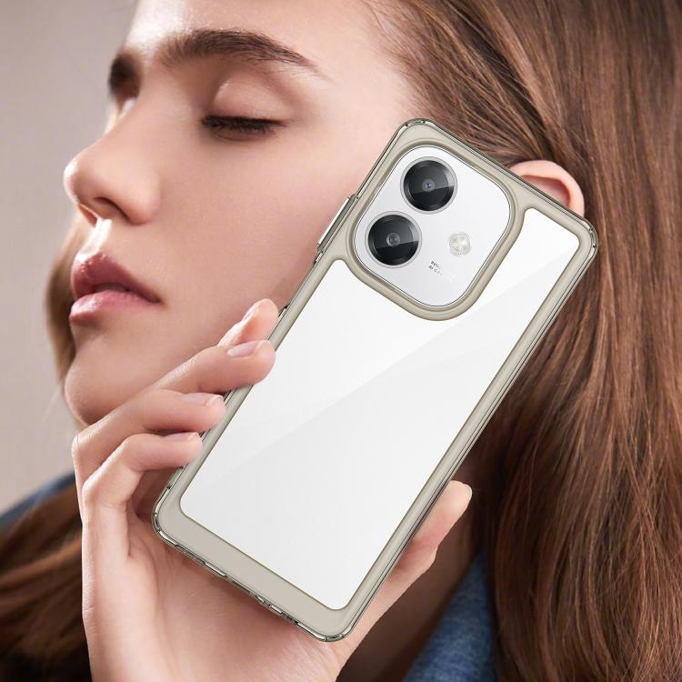 For OPPO A3 5G Global Colorful Series Acrylic Hybrid TPU Phone Case