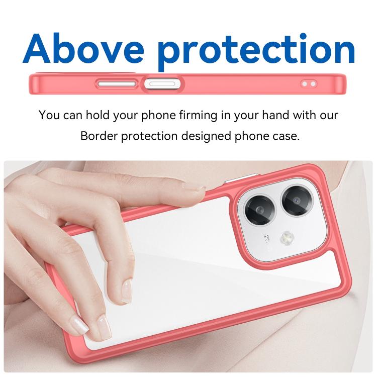 For OPPO A3 5G Global Colorful Series Acrylic Hybrid TPU Phone Case