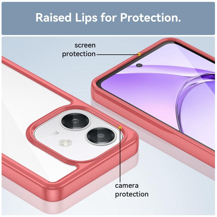For OPPO A3 5G Global Colorful Series Acrylic Hybrid TPU Phone Case