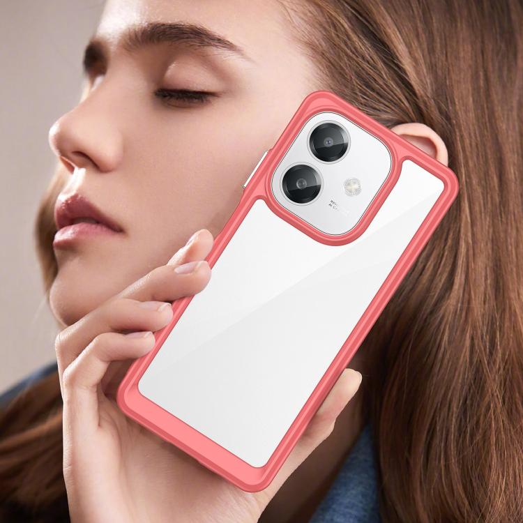 For OPPO A3 5G Global Colorful Series Acrylic Hybrid TPU Phone Case