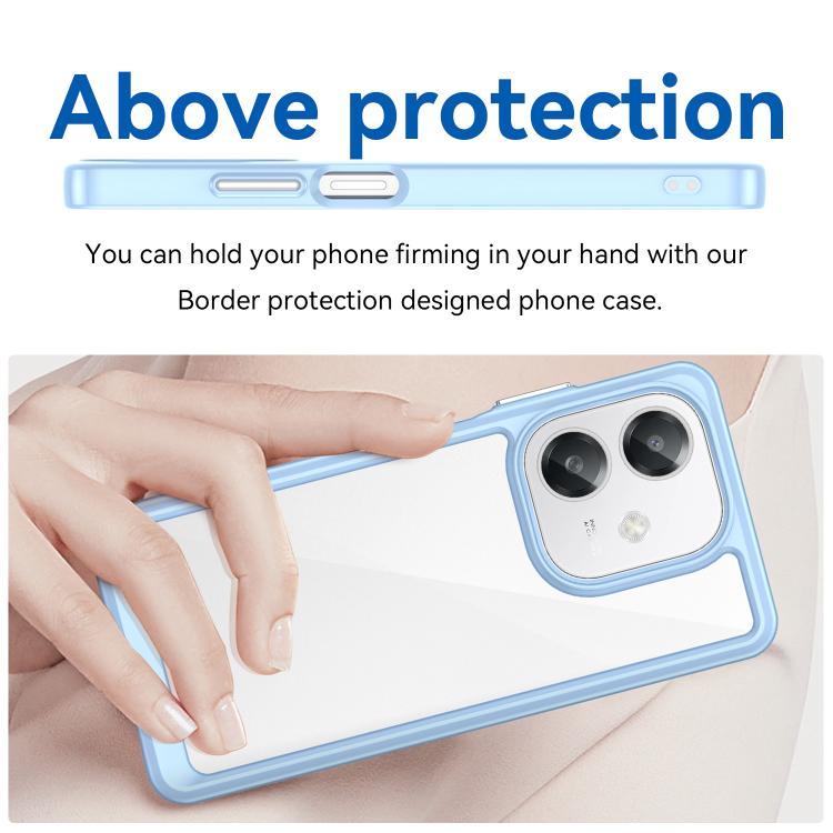 For OPPO A3 5G Global Colorful Series Acrylic Hybrid TPU Phone Case