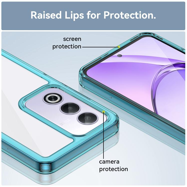 For OPPO A3 Pro Global Colorful Series Acrylic Hybrid TPU Phone Case