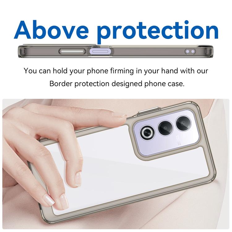 For OPPO A3 Pro Global Colorful Series Acrylic Hybrid TPU Phone Case