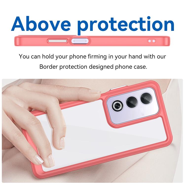 For OPPO A3 Pro Global Colorful Series Acrylic Hybrid TPU Phone Case