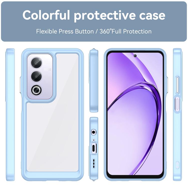 For OPPO A3 Pro Global Colorful Series Acrylic Hybrid TPU Phone Case