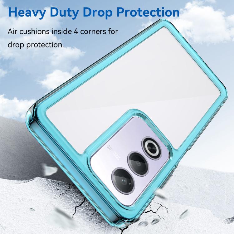 For OPPO A3 Energy Colorful Series Acrylic Hybrid TPU Phone Case