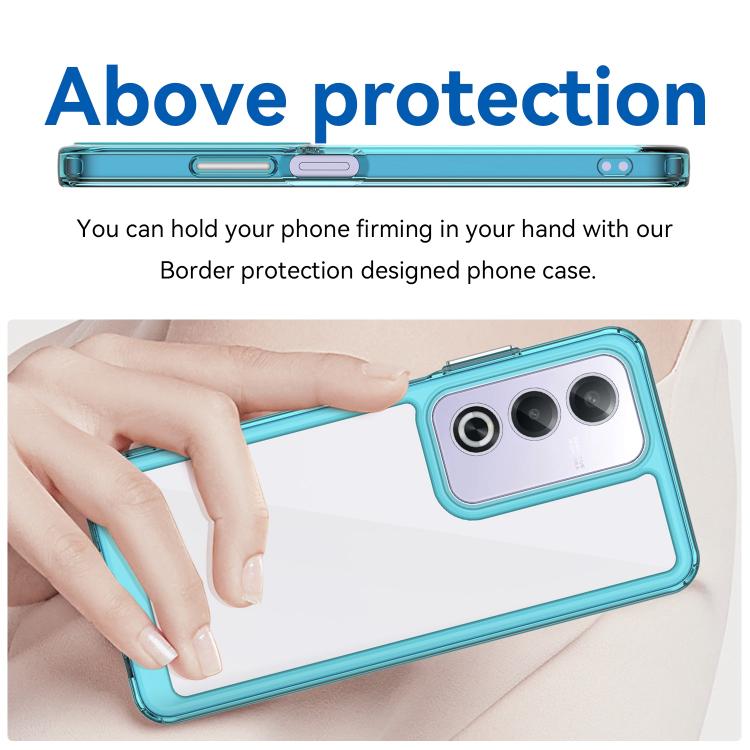 For OPPO A3 Energy Colorful Series Acrylic Hybrid TPU Phone Case