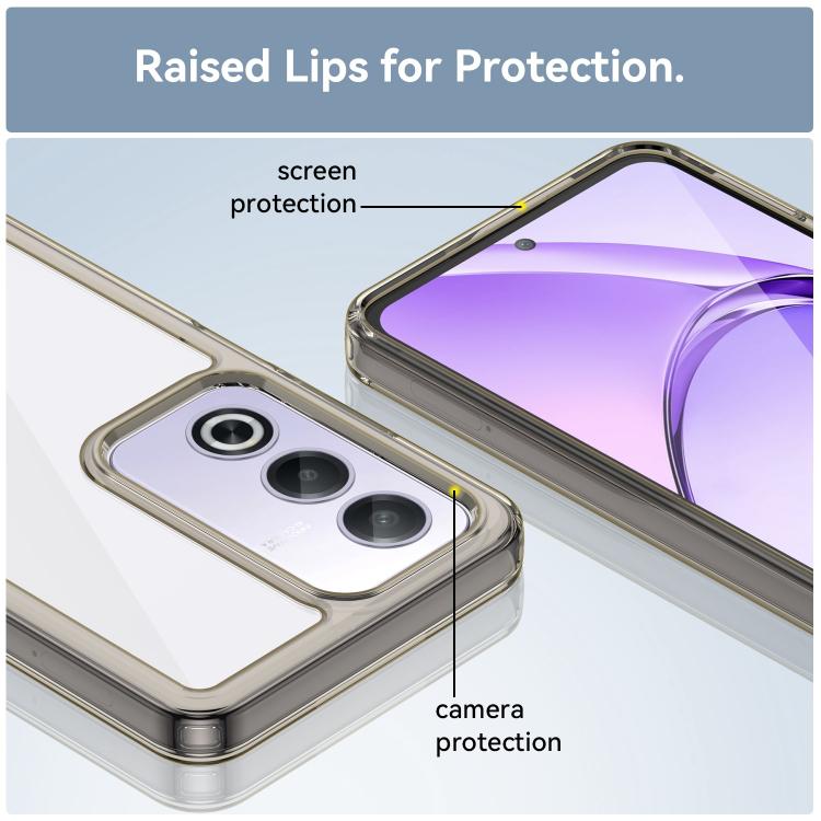 For OPPO A3 Energy Colorful Series Acrylic Hybrid TPU Phone Case