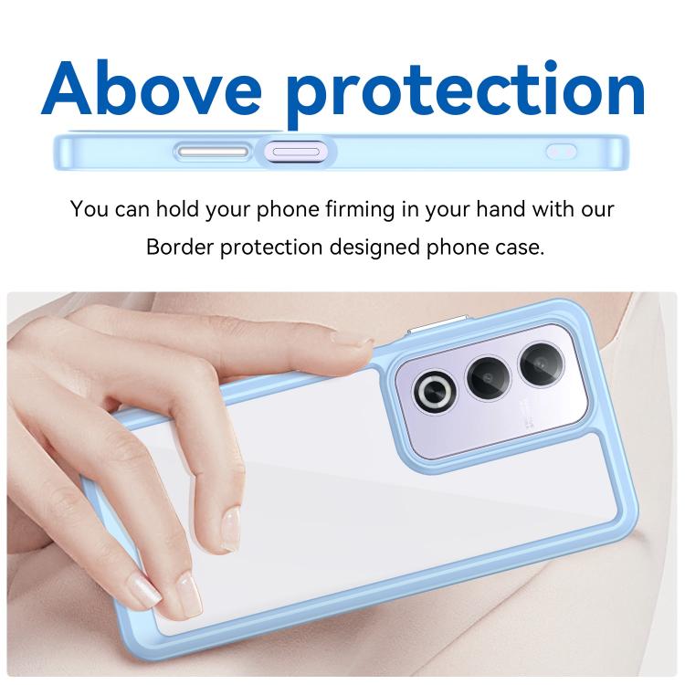 For OPPO K12x 5G India Colorful Series Acrylic Hybrid TPU Phone Case