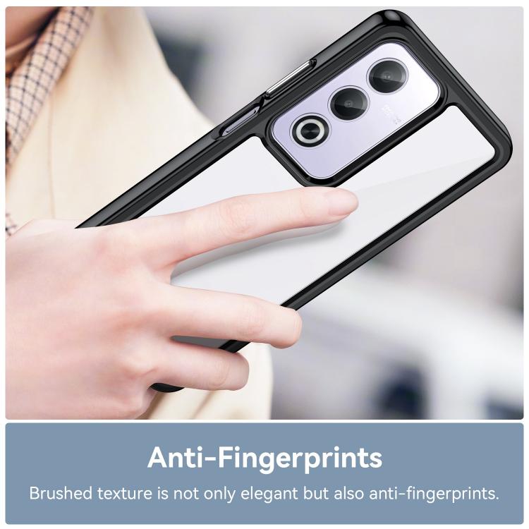 For OPPO K12x 5G India Colorful Series Acrylic Hybrid TPU Phone Case
