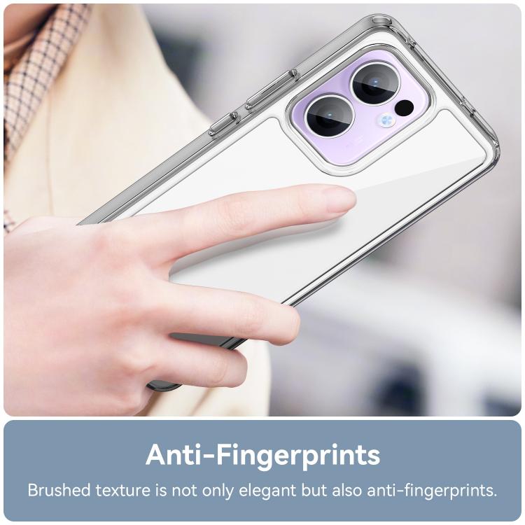 For OPPO Reno13 F Colorful Series Acrylic Hybrid TPU Phone Case