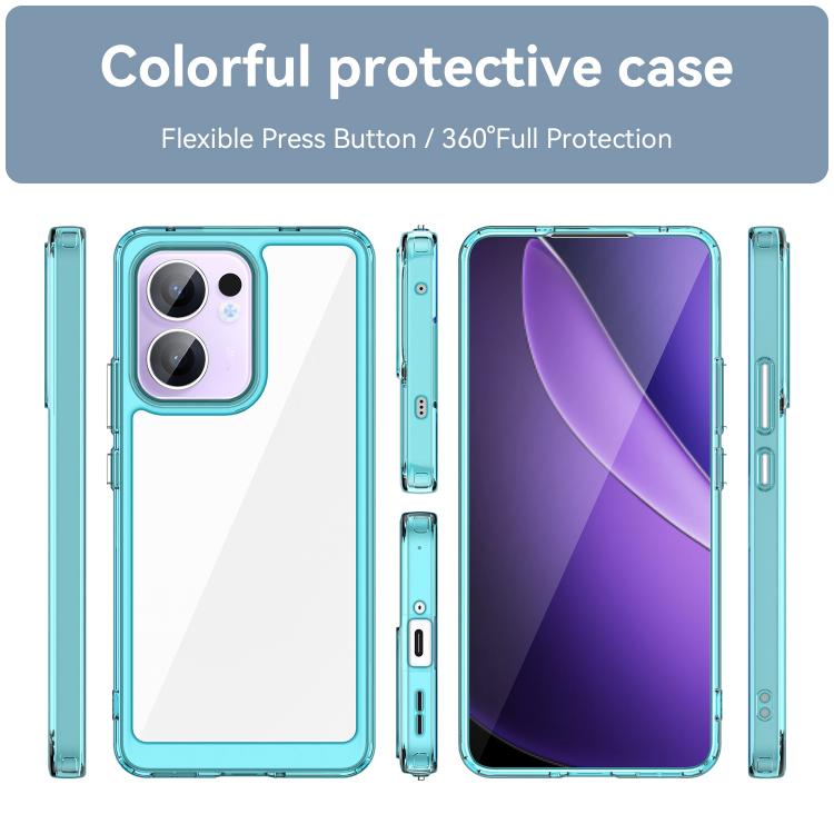 For OPPO Reno13 F Colorful Series Acrylic Hybrid TPU Phone Case