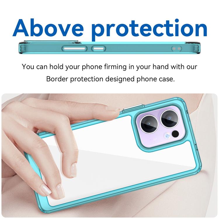 For OPPO Reno13 F Colorful Series Acrylic Hybrid TPU Phone Case
