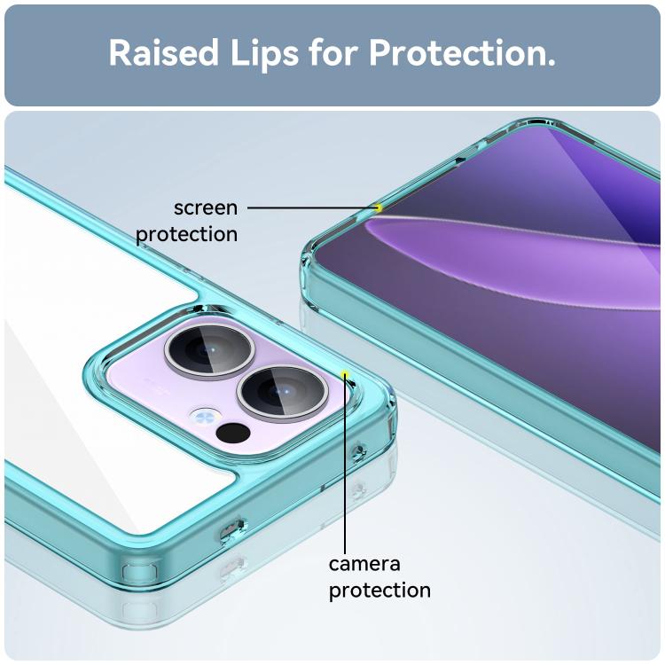 For OPPO Reno13 F Colorful Series Acrylic Hybrid TPU Phone Case