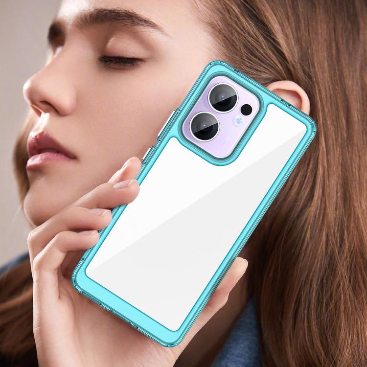 For OPPO Reno13 F Colorful Series Acrylic Hybrid TPU Phone Case