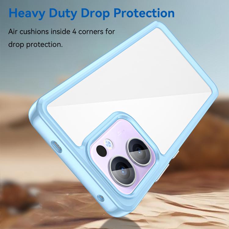For OPPO Reno13 F Colorful Series Acrylic Hybrid TPU Phone Case