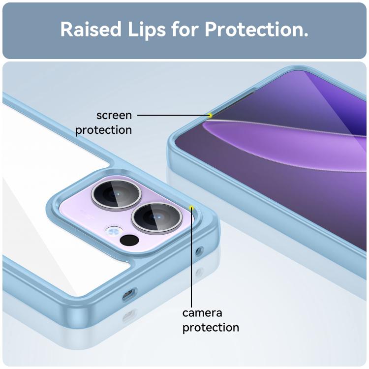 For OPPO Reno13 F Colorful Series Acrylic Hybrid TPU Phone Case