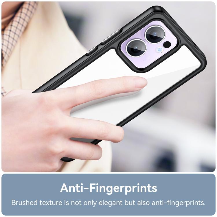 For OPPO Reno13 F Colorful Series Acrylic Hybrid TPU Phone Case