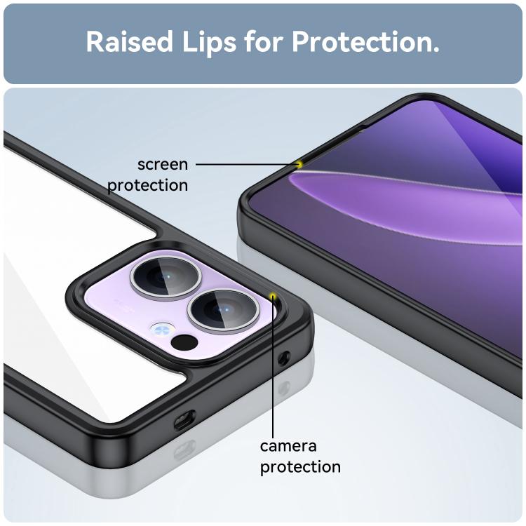 For OPPO Reno13 F Colorful Series Acrylic Hybrid TPU Phone Case