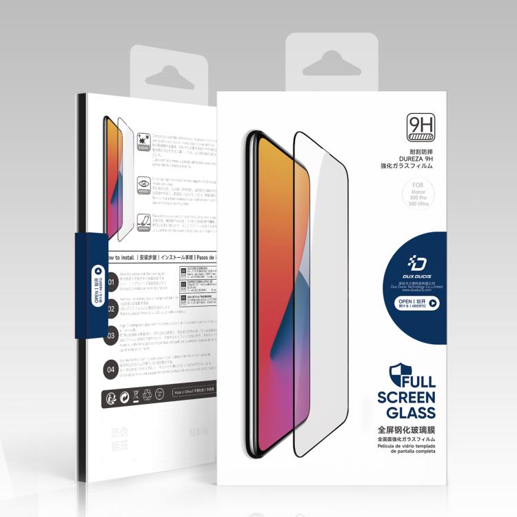 For Honor 300 Pro / 300 Ultra 10pcs DUX DUCIS 0.33mm 9H Medium Alumina Tempered Glass Film