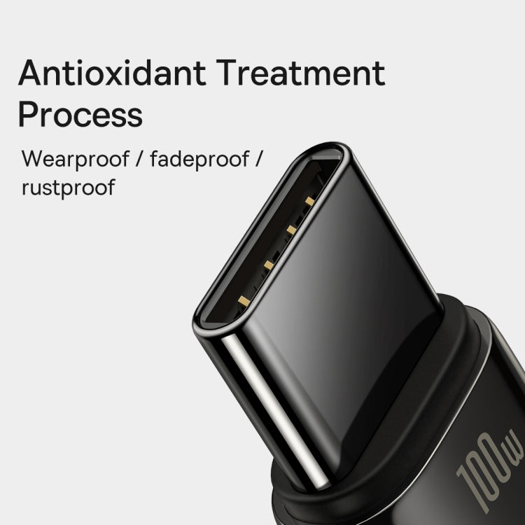Baseus Tungsten Gold Series 100W USB to USB-C / Type-C Fast Charging Data Cable, Length: