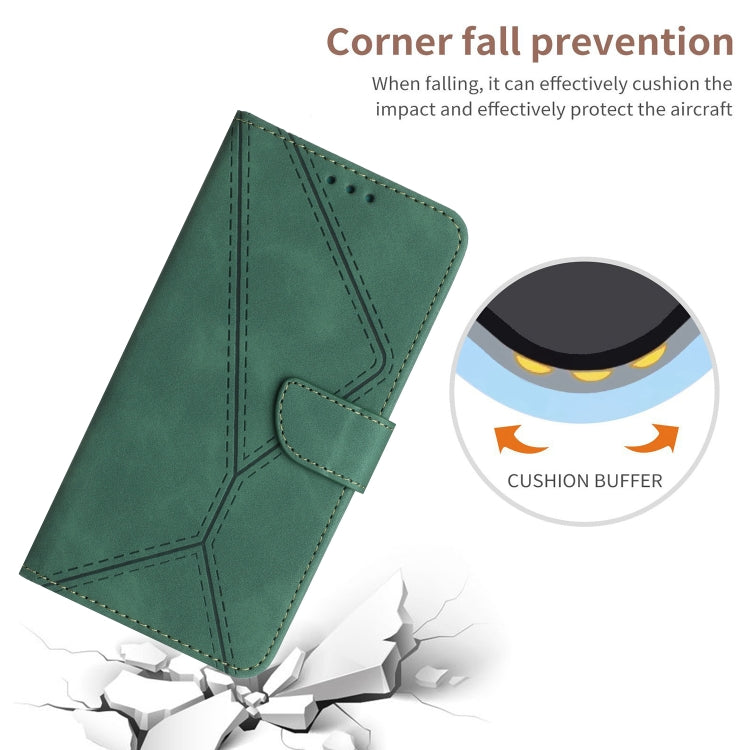 For iPhone 16 Pro Max Stitching Embossed Leather Phone Case