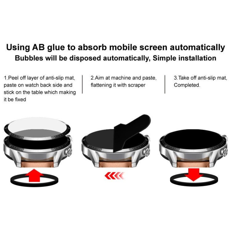 For HAYLOU LS05 Lite IMAK Plexiglass HD Watch Protective Film