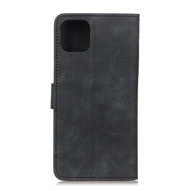 For iPhone 12 mini KHAZNEH Retro Texture PU + TPU Horizontal Flip Leather Case with Holder & Card Slots & Wallet