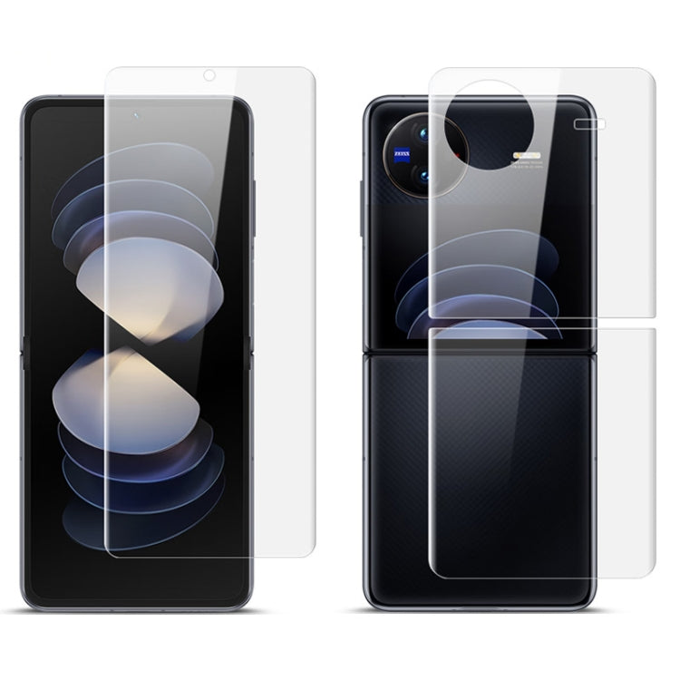 For vivo X Flip 1 Sets imak Curved Full Screen Hydrogel Film (Screen+Back)