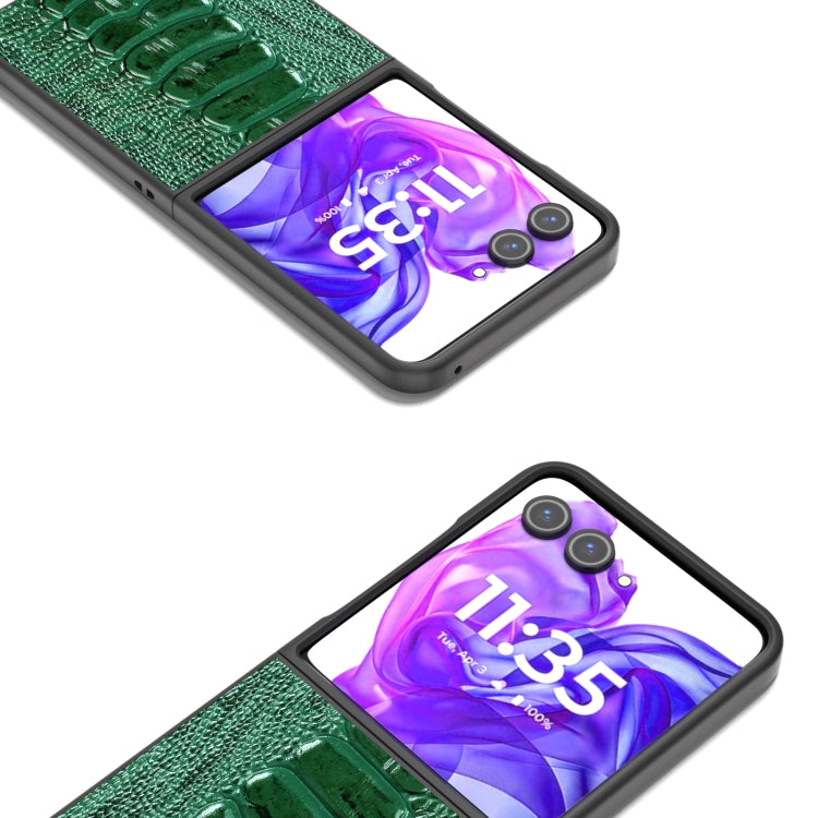 For Motorola Razr 50 Ultra ABEEL Genuine Leather Weilai Series Phone Case