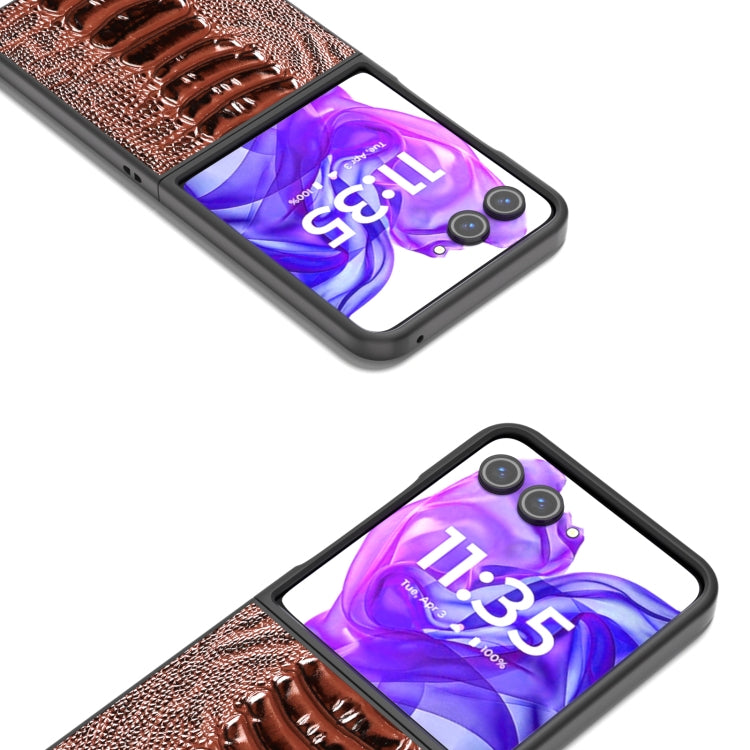 For Motorola Razr 50 Ultra ABEEL Genuine Leather Weilai Series Phone Case