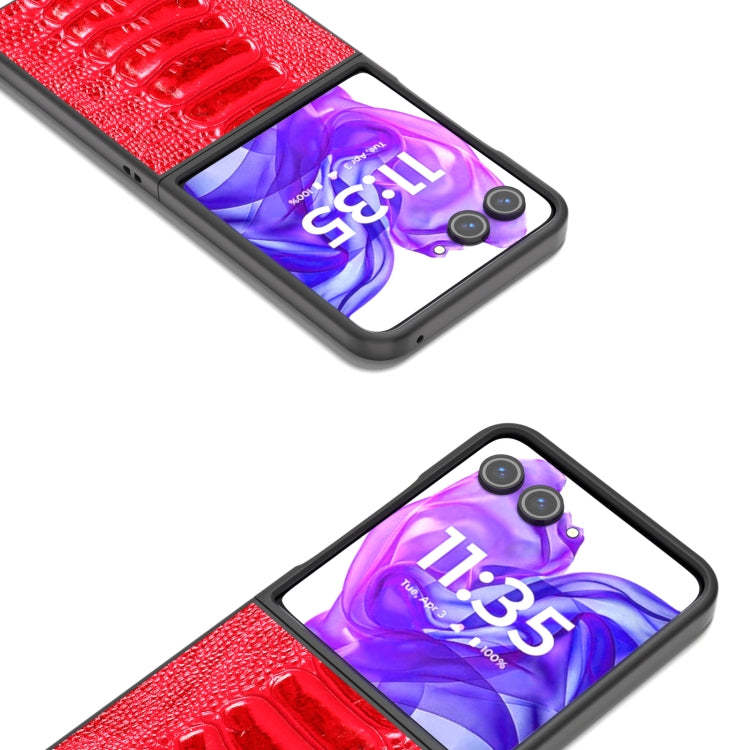 For Motorola Razr 50 Ultra ABEEL Genuine Leather Weilai Series Phone Case