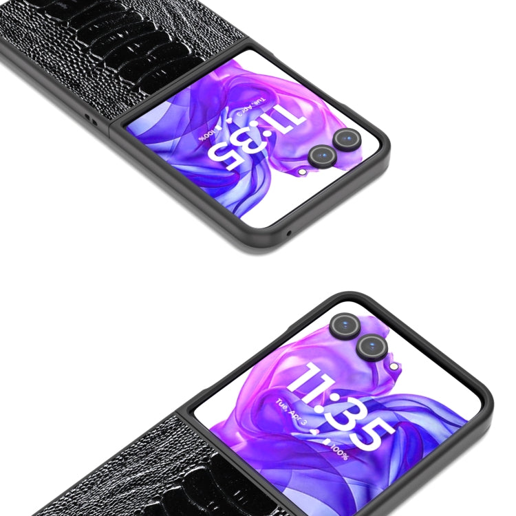 For Motorola Razr 50 Ultra ABEEL Genuine Leather Weilai Series Phone Case