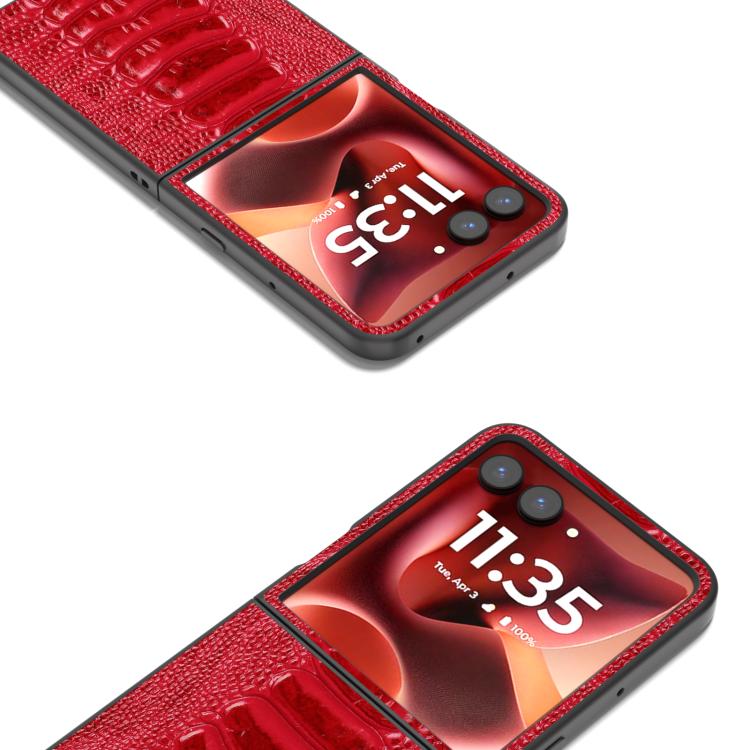 For Motorola Razr 60 Ultra ABEEL Genuine Leather Weilai Series Phone Case