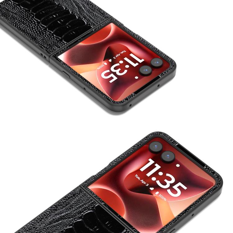 For Motorola Razr 60 Ultra ABEEL Genuine Leather Weilai Series Phone Case