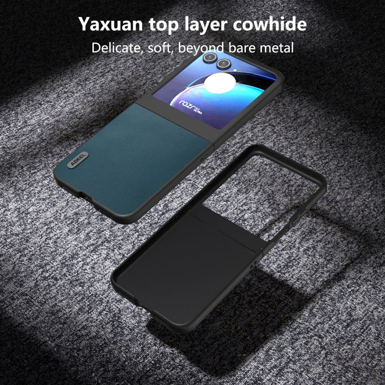 For Motorola Razr 50 ABEEL Genuine Leather Xiaoya Series Phone Case
