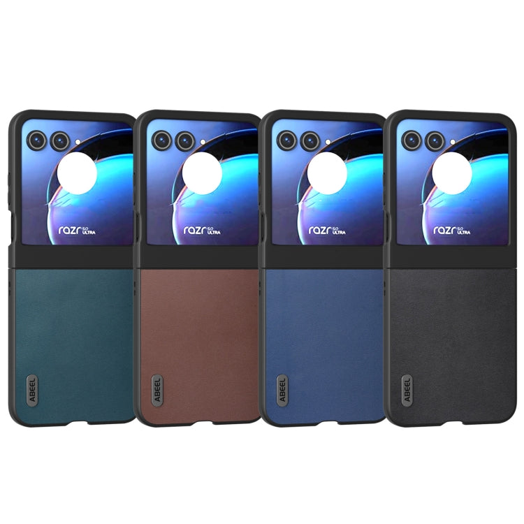 For Motorola Razr 50 ABEEL Genuine Leather Xiaoya Series Phone Case
