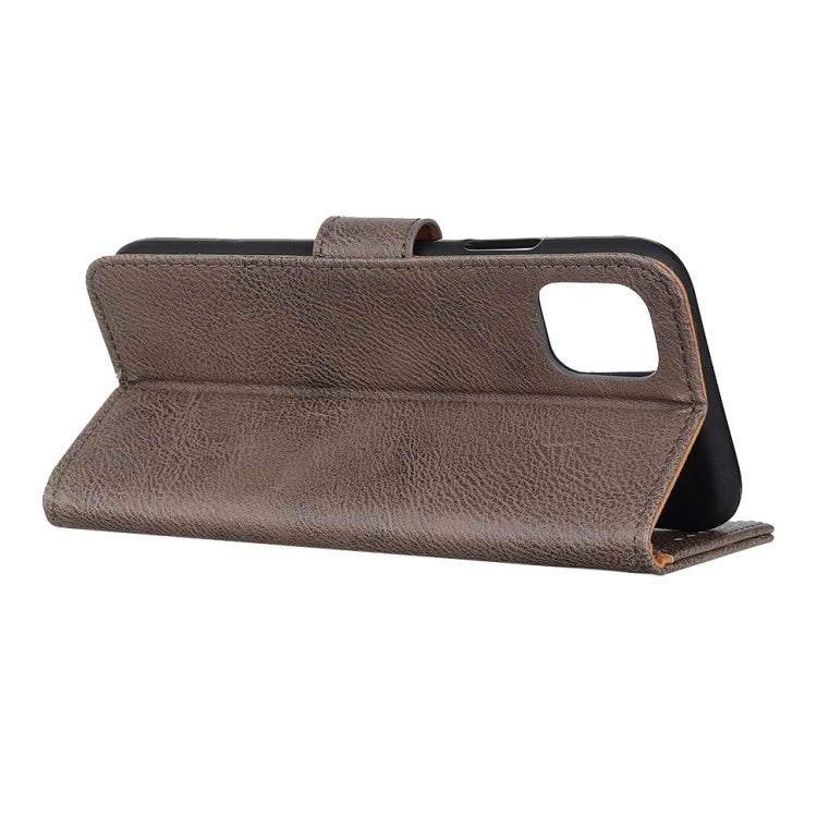 For iPhone 12 Pro Max KHAZNEH Cowhide Texture Horizontal Flip Leather Case with Holder & Card Slots & Wallet