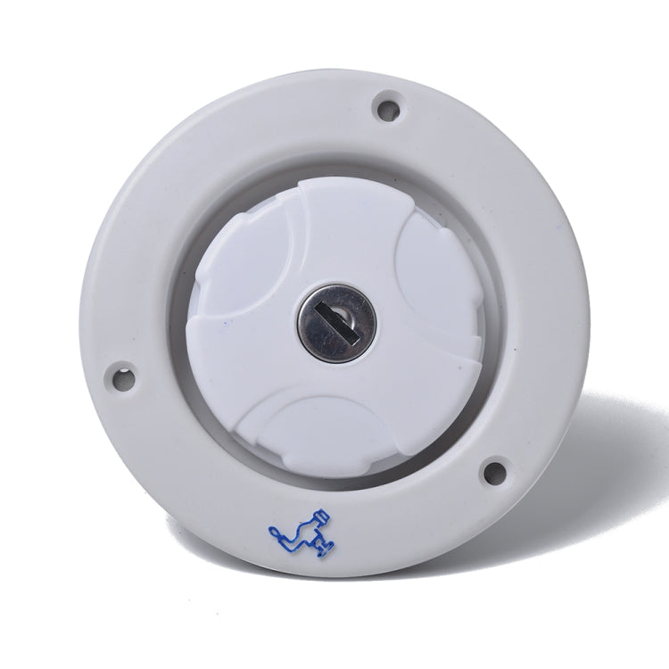 Locking Gravity Water Inlet Fill Dish Hatch Lock for RV Camper Trailer Cars