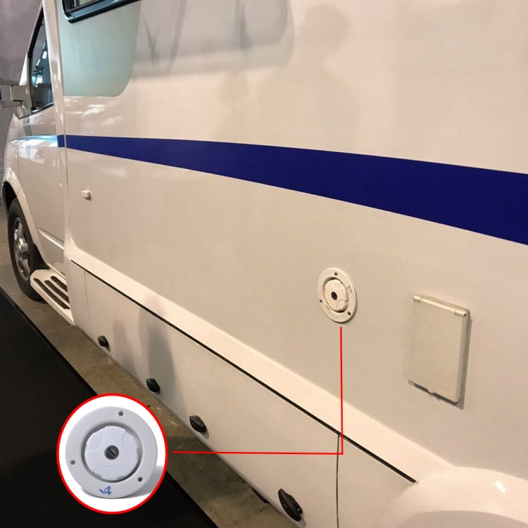 Locking Gravity Water Inlet Fill Dish Hatch Lock for RV Camper Trailer Cars