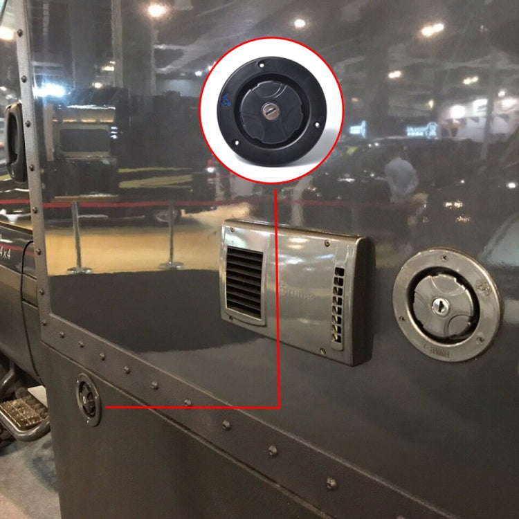 Locking Gravity Water Inlet Fill Dish Hatch Lock for RV Camper Trailer Cars