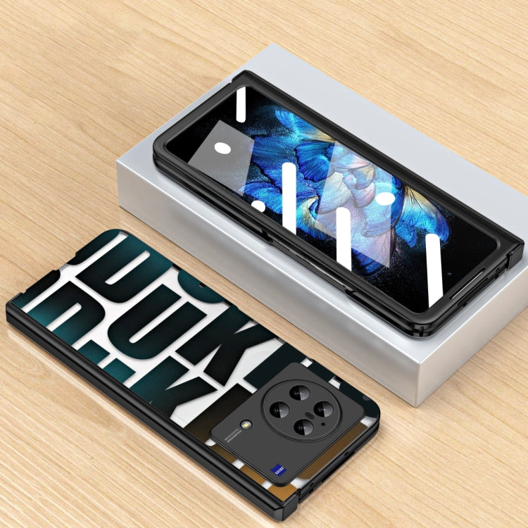 For vivo X Fold Integrated Electroplating Folding Phone Case with Hinge