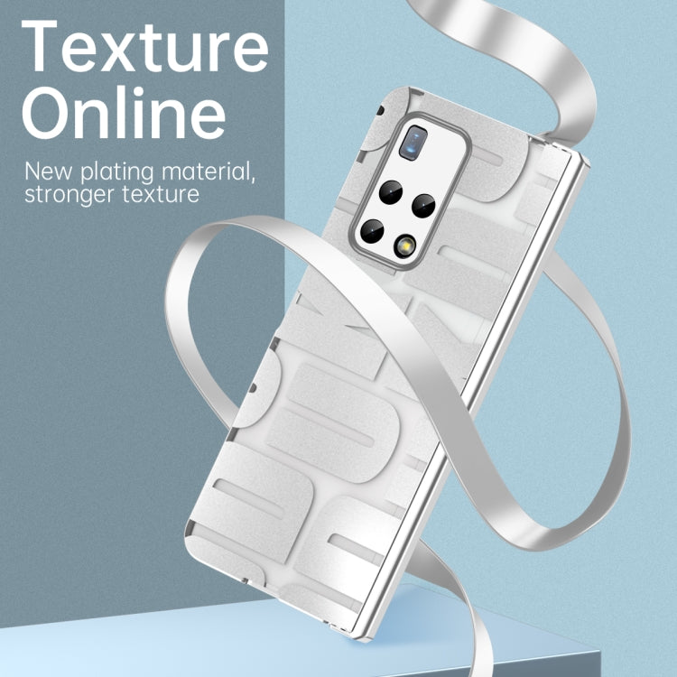 For Huawei Mate X2 Integrated Electroplating Folding Phone Case with Hinge