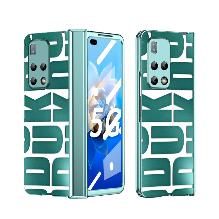 For Huawei Mate X2 Integrated Electroplating Folding Phone Case with Hinge