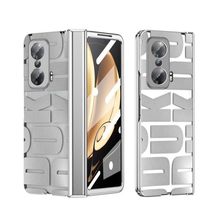 For Honor Magic V Integrated Electroplating Folding Phone Case with Hinge