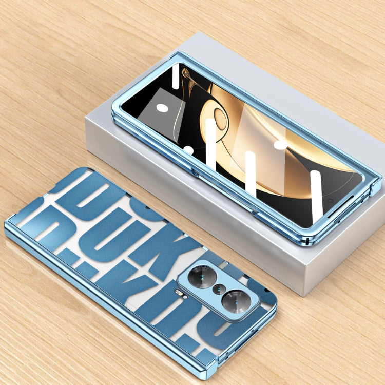 For Honor Magic V Integrated Electroplating Folding Phone Case with Hinge