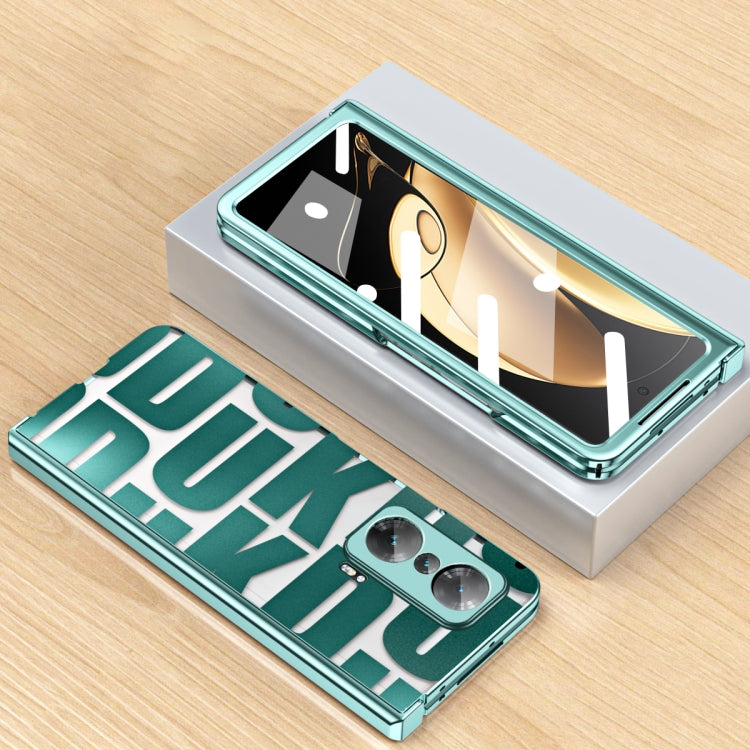 For Honor Magic V Integrated Electroplating Folding Phone Case with Hinge