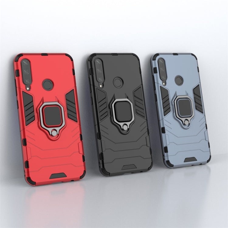 For Huawei Y6P PC + TPU Shockproof Protective Case with Ring Holder