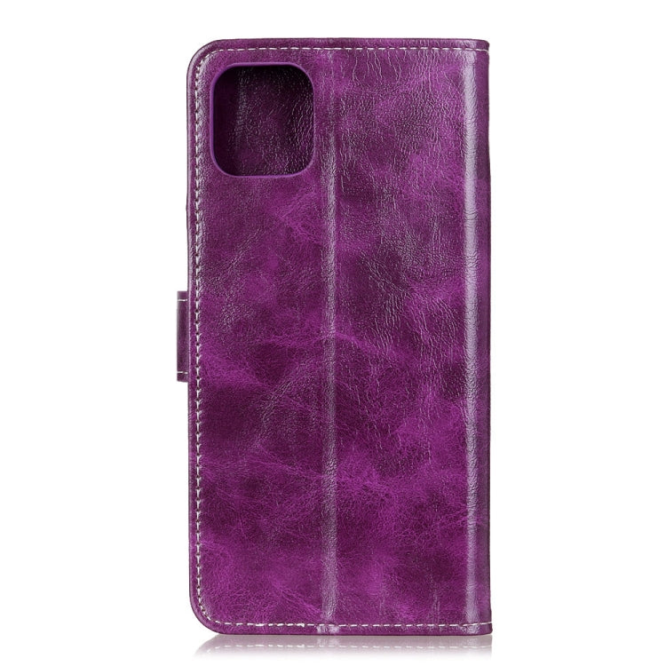 For iPhone 12 / 12 Pro Retro Crazy Horse Texture Horizontal Flip Leather Case with Holder & Card Slots & Photo Frame & Wallet